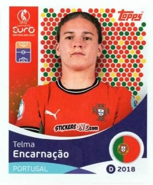 Sticker Telma Encarnação - Uefa Women'S Euro 2025 n. 124 - Topps