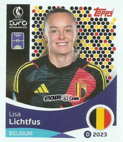 Sticker Lisa Lichtfus - Uefa Women'S Euro 2025 n. 127 - Topps