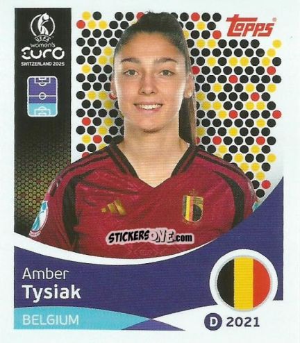 Figurina Amber Tysiak - Uefa Women'S Euro 2025 n. 130 - Topps