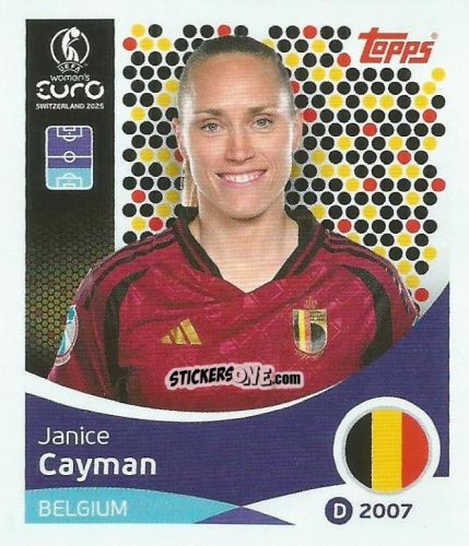 Sticker Janice Cayman - Uefa Women'S Euro 2025 n. 131 - Topps