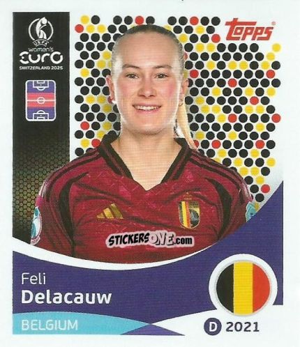 Sticker Feli Delacauw - Uefa Women'S Euro 2025 n. 133 - Topps
