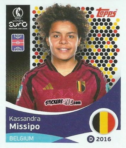 Cromo Kassandra Missipo - Uefa Women'S Euro 2025 n. 136 - Topps
