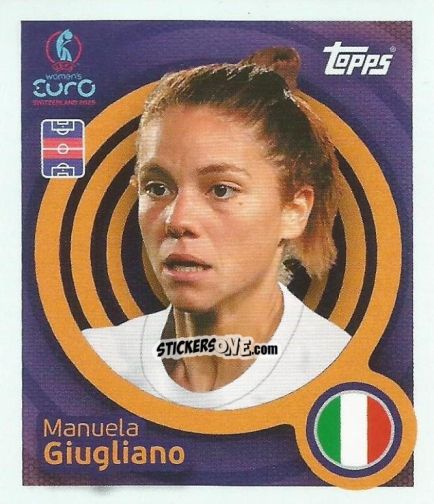Sticker Manuela Giugliano - Uefa Women'S Euro 2025 n. 141 - Topps