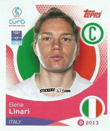 Sticker Elena Linari - Uefa Women'S Euro 2025 n. 142 - Topps