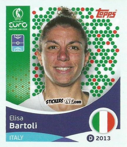 Sticker Elisa Bartoli - Uefa Women'S Euro 2025 n. 144 - Topps