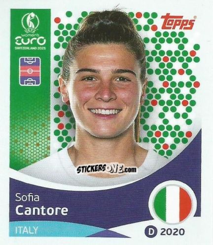 Sticker Sofia Cantore - Uefa Women'S Euro 2025 n. 148 - Topps