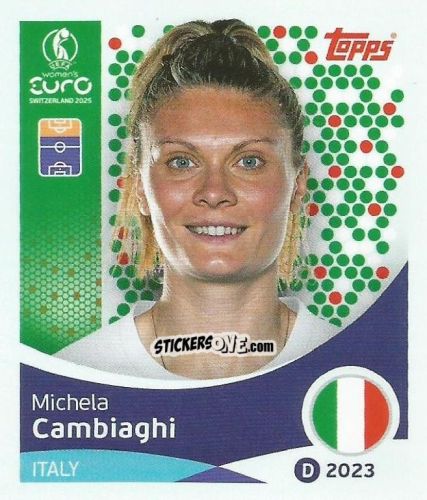 Figurina Michela Cambiaghi - Uefa Women'S Euro 2025 n. 153 - Topps