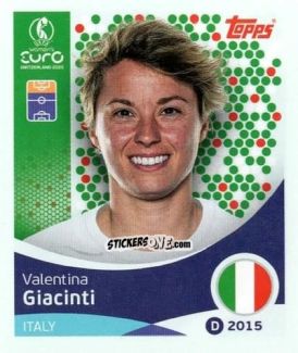 Figurina Valentina Giacinti - Uefa Women'S Euro 2025 n. 154 - Topps