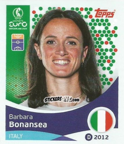 Sticker Barbara Bonansea - Uefa Women'S Euro 2025 n. 155 - Topps