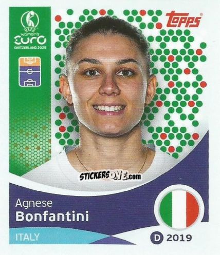 Figurina Agnese Bonfantini - Uefa Women'S Euro 2025 n. 156 - Topps