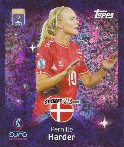 Figurina Pernille Harder - Uefa Women'S Euro 2025 n. 158 - Topps