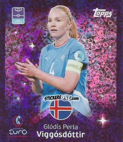 Figurina Glodis Perla Viggosdottir - Uefa Women'S Euro 2025 n. 169 - Topps
