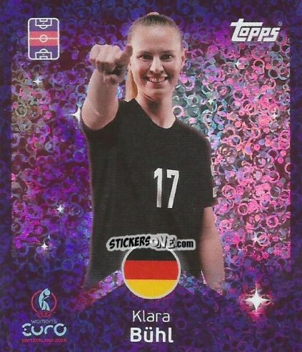 Figurina Klara Bühl - Uefa Women'S Euro 2025 n. 172 - Topps