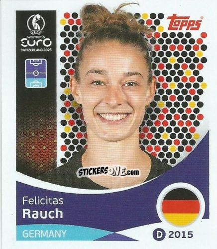 Sticker Felicitas Rauch - Uefa Women'S Euro 2025 n. 180 - Topps