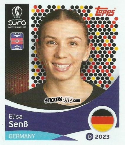 Sticker Elissa Senß - Uefa Women'S Euro 2025 n. 183 - Topps