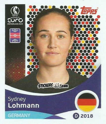 Cromo Sydney Lohmann - Uefa Women'S Euro 2025 n. 184 - Topps