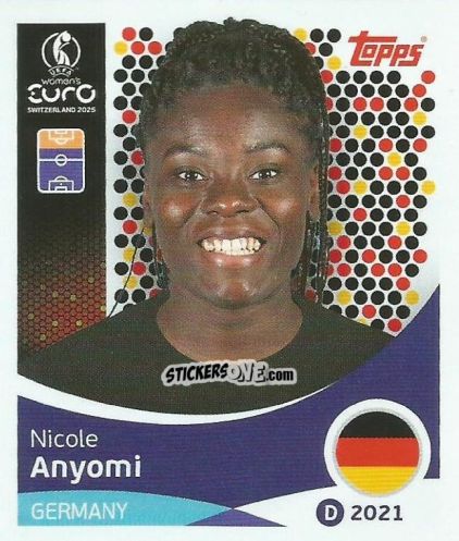 Sticker Nicole Anyomi - Uefa Women'S Euro 2025 n. 185 - Topps