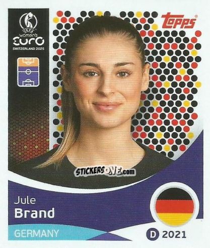 Sticker Jule Brand - Uefa Women'S Euro 2025 n. 187 - Topps