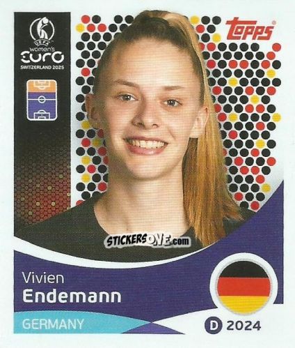 Sticker Vivien Endemann - Uefa Women'S Euro 2025 n. 188 - Topps