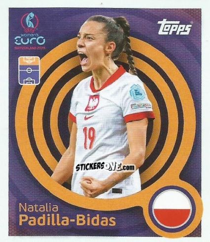 Sticker Natalia Padilla-Bidas - Uefa Women'S Euro 2025 n. 189 - Topps