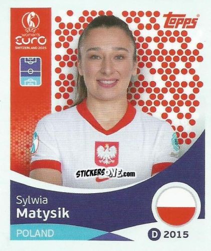 Sticker Sylwia Matysik - Uefa Women'S Euro 2025 n. 192 - Topps