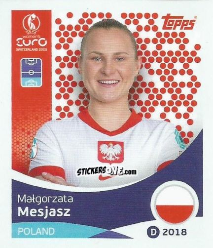 Cromo Malgorzata Mesjasz - Uefa Women'S Euro 2025 n. 195 - Topps