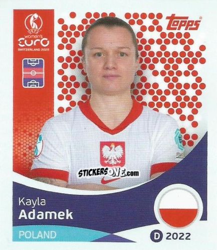 Sticker Kayla Adamek - Uefa Women'S Euro 2025 n. 197 - Topps