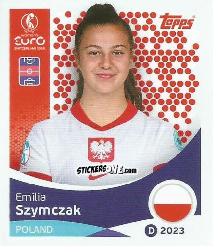 Sticker Emilia Szymczak - Uefa Women'S Euro 2025 n. 199 - Topps