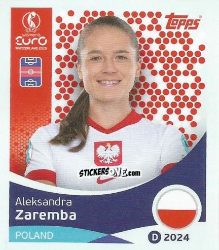Sticker Aleksandra Zaremba - Uefa Women'S Euro 2025 n. 200 - Topps