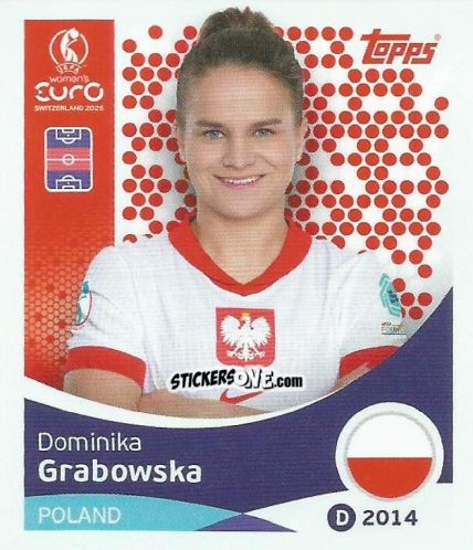 Cromo Dominika Grabowska - Uefa Women'S Euro 2025 n. 201 - Topps