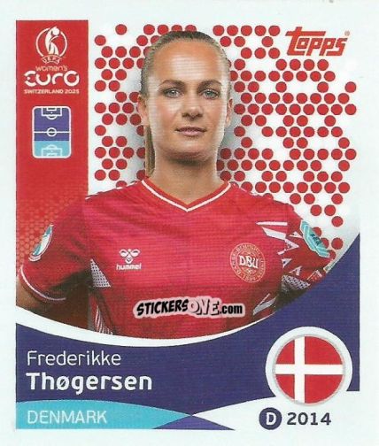 Cromo Frederikke Thøgersen - Uefa Women'S Euro 2025 n. 208 - Topps