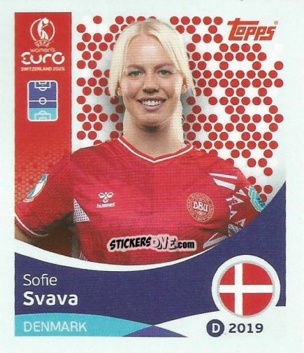 Cromo Sofie Svava - Uefa Women'S Euro 2025 n. 209 - Topps
