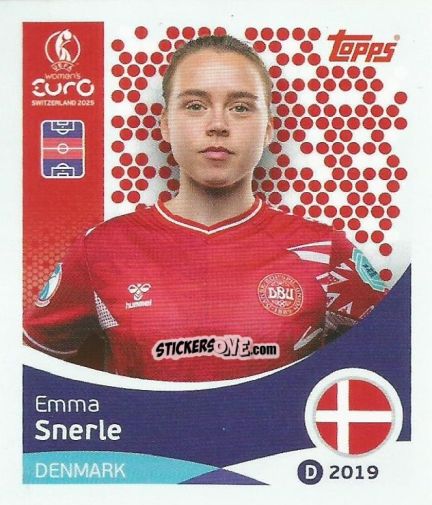 Sticker Emma Snerle - Uefa Women'S Euro 2025 n. 216 - Topps