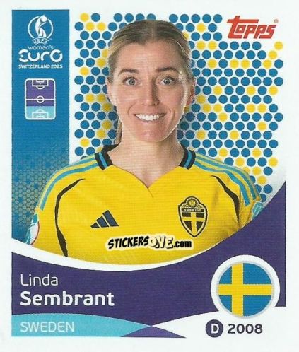 Sticker Linda Sembrant - Uefa Women'S Euro 2025 n. 225 - Topps