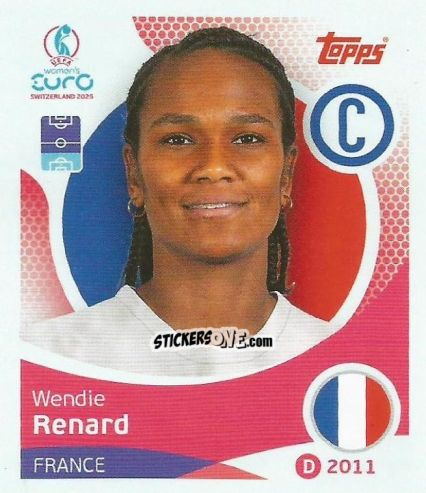 Cromo Wendie Renard - Uefa Women'S Euro 2025 n. 238 - Topps