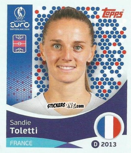 Figurina Sandie Toletti - Uefa Women'S Euro 2025 n. 244 - Topps