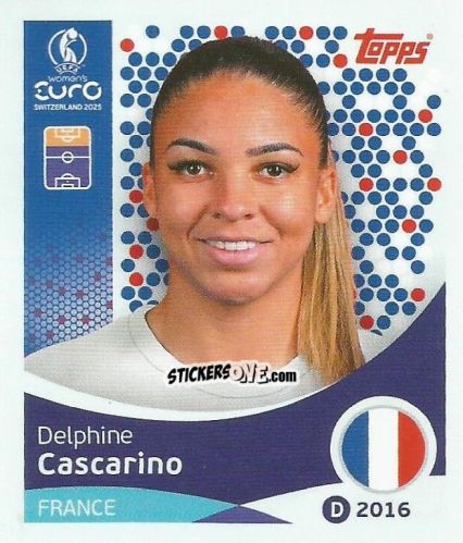 Figurina Delphine Cascarino - Uefa Women'S Euro 2025 n. 250 - Topps