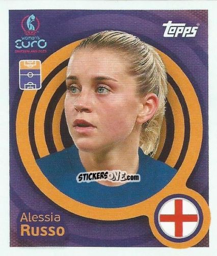 Sticker Alessia Russo - Uefa Women'S Euro 2025 n. 253 - Topps