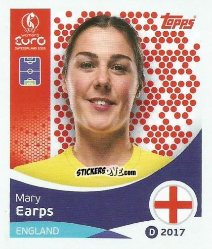 Sticker Mary Earps - Uefa Women'S Euro 2025 n. 255 - Topps