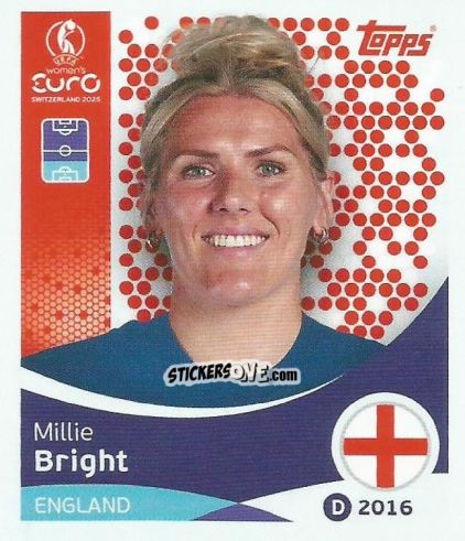Sticker Millie Bright - Uefa Women'S Euro 2025 n. 257 - Topps