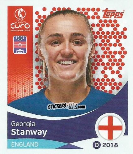 Sticker Georgia Stanway - Uefa Women'S Euro 2025 n. 261 - Topps