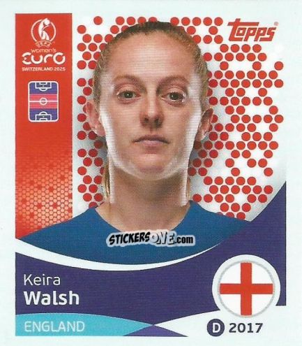 Sticker Keira Walsh - Uefa Women'S Euro 2025 n. 262 - Topps