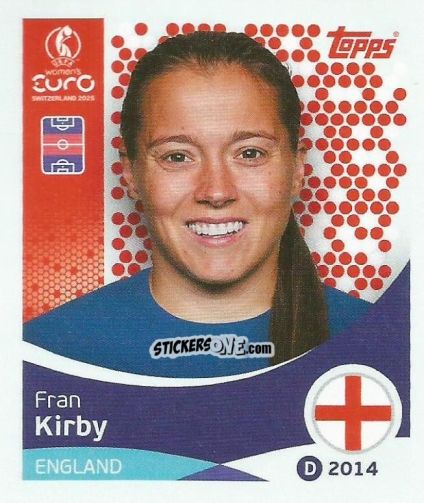 Figurina Fran Kirby - Uefa Women'S Euro 2025 n. 263 - Topps
