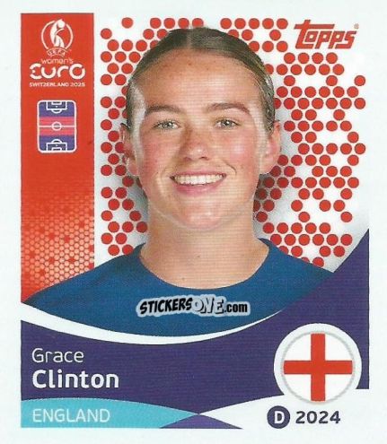 Figurina Grace Clinton - Uefa Women'S Euro 2025 n. 264 - Topps