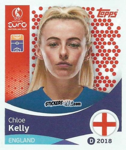 Sticker Chloe Kelly - Uefa Women'S Euro 2025 n. 266 - Topps