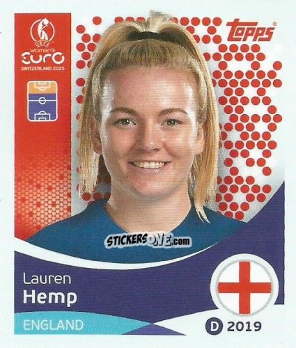 Sticker Lauren Hemp - Uefa Women'S Euro 2025 n. 267 - Topps