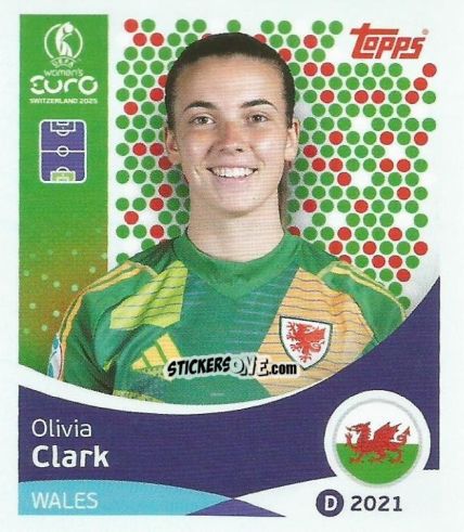 Figurina Olivia Clark - Uefa Women'S Euro 2025 n. 271 - Topps