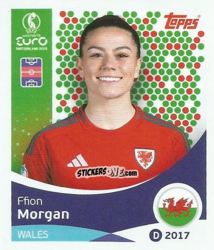Sticker Ffion Morgan - Uefa Women'S Euro 2025 n. 277 - Topps