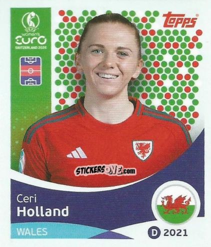 Sticker Ceri Holland - Uefa Women'S Euro 2025 n. 278 - Topps