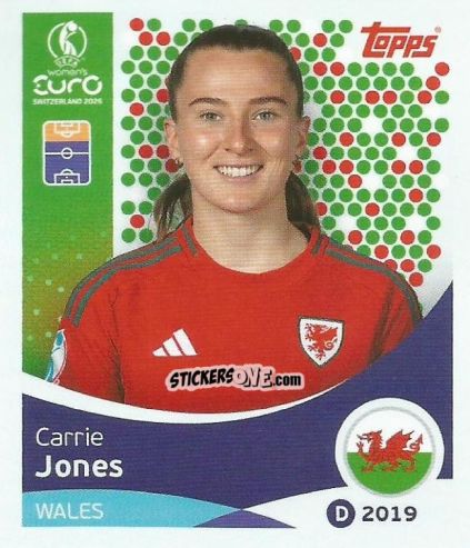 Sticker Carrie Jones - Uefa Women'S Euro 2025 n. 281 - Topps